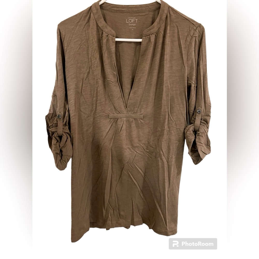 Loft/Ann Taylor Cotton blouse and 3/4 sleeves